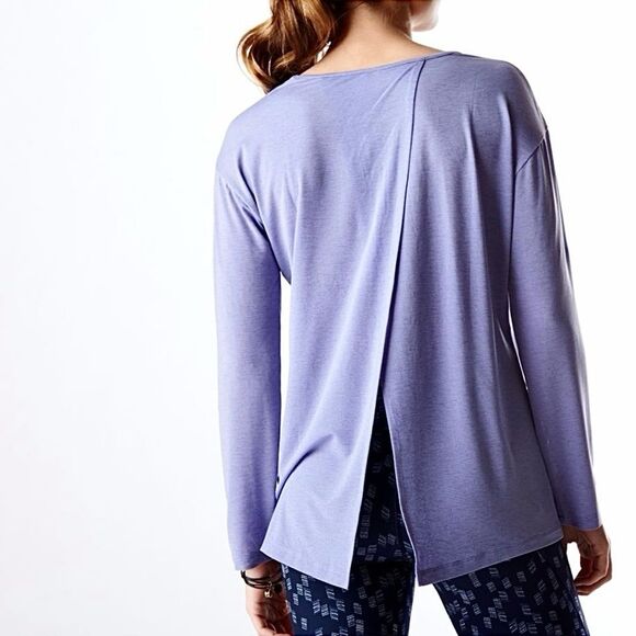 Lucy Uncharted Top NEW Athleisure Sporty Split Back Flowy Medium - Picture 1 of 9